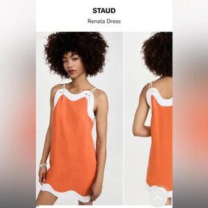 STAUD Renata Linen Sundress
